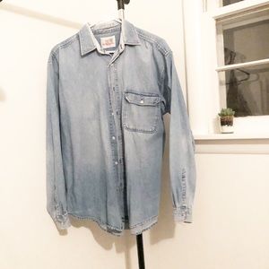 OVERSIZED DEMIN BOYFRIEND BUTTON DOWN